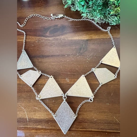 Gold Triangular Necklace - Picture 2 of 5